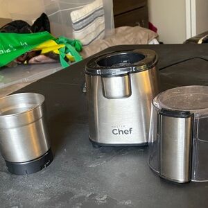 Stainless Steel Coffee Grinder - Silver